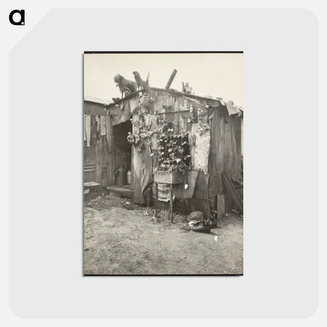 アートポストカード-Ragpicker's Shack
 - ウジェーヌ アジェ Postcard.