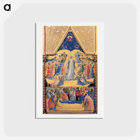 アートポストカード-Reliquary Tabernacle - フラ アンジェリコ Postcard.