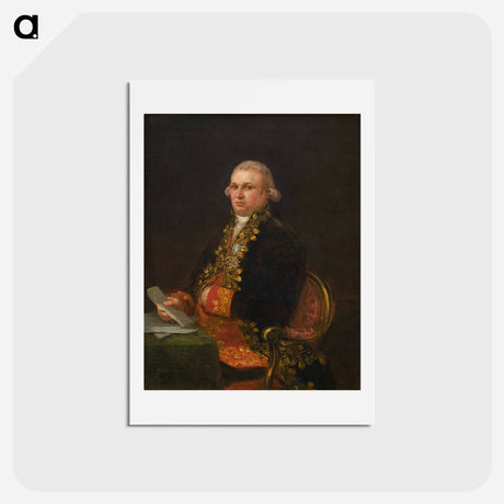 アートポストカード-Don Antonio Noriega - フランシスコ デ ゴヤ Postcard.