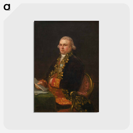 アートポストカード-Don Antonio Noriega - フランシスコ デ ゴヤ Postcard.