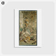 アートポストカード-Psyche's Entrance into Cupid's Palace [left fragment] - フランソワ ブーシェ Postcard.