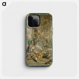 Psyche's Entrance into Cupid's Palace [left fragment] - フランソワ ブーシェ Phone Case.