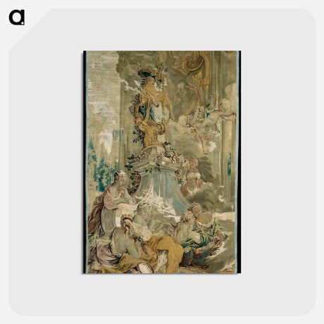 アートポストカード-Psyche's Entrance into Cupid's Palace [left fragment] - フランソワ ブーシェ Postcard.