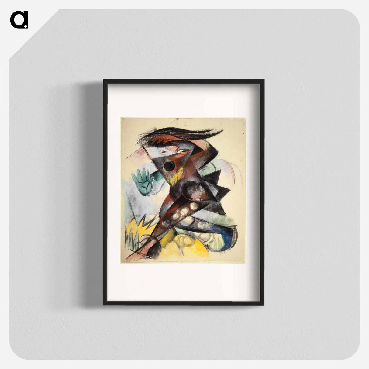 Caliban - figurine for "The Tempest" by William Shakespeare - フランツ マルク Poster.