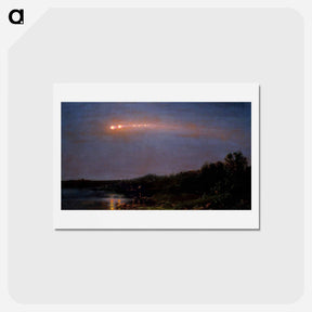 アートポストカード-The Meteor of 1860 - フレデリック エドウィン チャーチ Postcard.