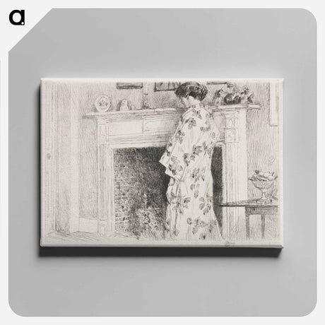 アートパネル-The White Kimono - フレデリック チャイルド ハッサム Canvas.