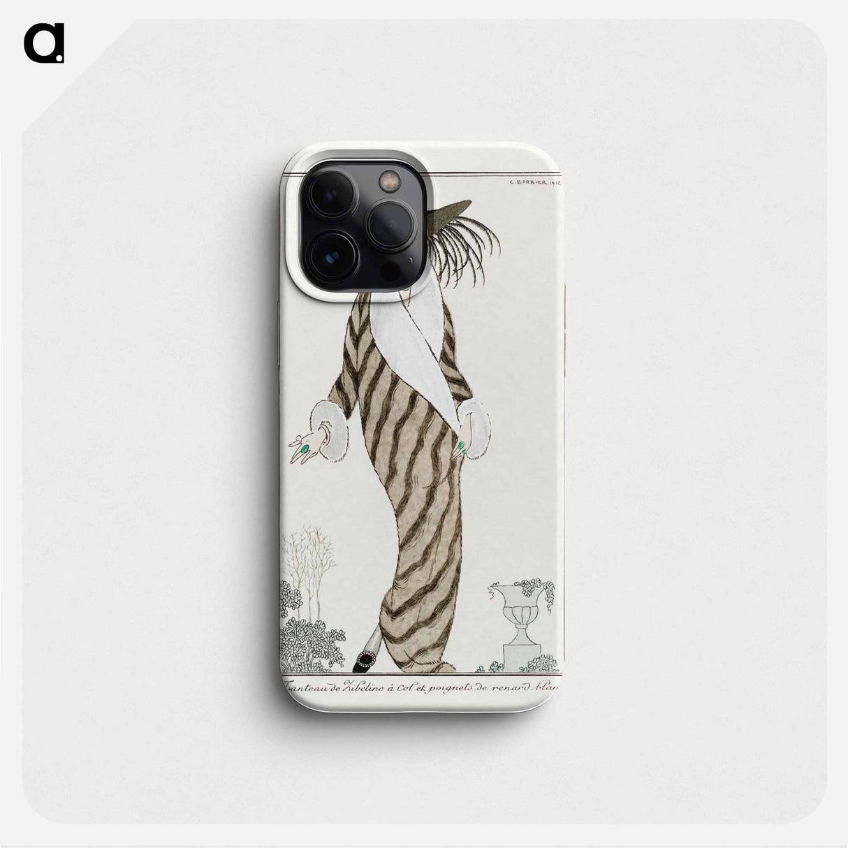 Costumes Parisiens: Manteau de Zibelin - ジョージ バービエ Phone Case.