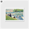 アートポストカード-Bathers (Study for "Bathers at Asnières") - ジョルジュ スーラ Postcard.