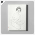 アートパネル-Studies of Seated Nude
 - 橋口 五葉 Canvas.