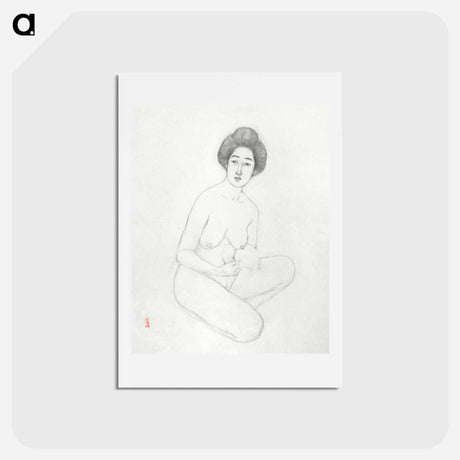 アートポストカード-Studies of Seated Nude
 - 橋口 五葉 Postcard.