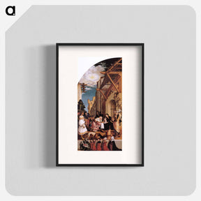 アートポスター-Oberried Altarpiece, left interior wing - The Adoration of the Magi - ハンス ホルバイン Poster.