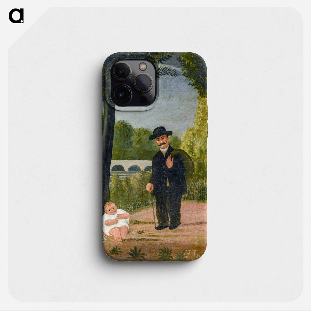 Stroller and Child - Henri Rousseau Phone Case.