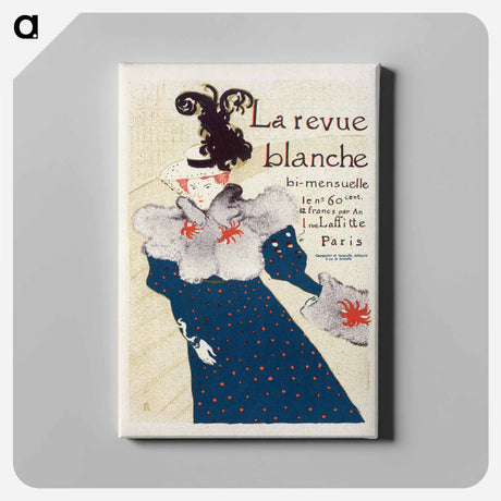 アートパネル-La Revue Blanche - アンリ ド トゥールーズ ロートレック Canvas.