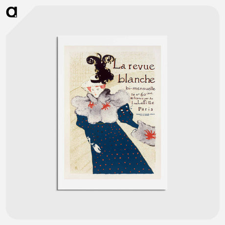 アートポストカード-La Revue Blanche - アンリ ド トゥールーズ ロートレック Postcard.