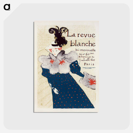 アートポストカード-La Revue Blanche - アンリ ド トゥールーズ ロートレック Postcard.