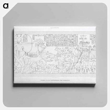 アートパネル-Ramses II Fortress Capture
 - エジプト美術史 Canvas.