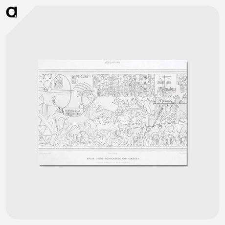 アートポストカード-Ramses II Fortress Capture
 - エジプト美術史 Postcard.