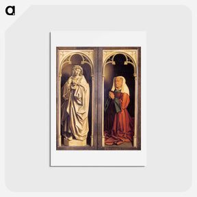 アートポストカード-The Ghent Altar (detail) - ヤン ファン エイク Postcard.