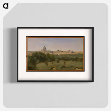 View of Rome from Monte Pincio
 - ジャン バティスト カミーユ コロー Poster.