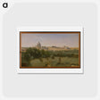 アートポストカード-View of Rome from Monte Pincio
 - ジャン バティスト カミーユ コロー Postcard.