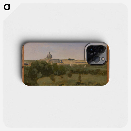 View of Rome from Monte Pincio
 - ジャン バティスト カミーユ コロー Phone Case.