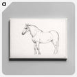 アートパネル-Standing horse - ジャン ベルナール Canvas.
