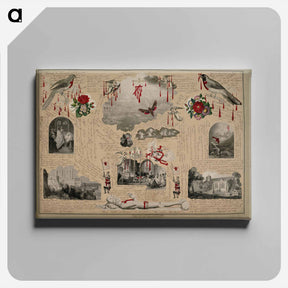 アートパネル-Victorian Blood Book
 - ジョン ビングリー ガーランド Canvas.