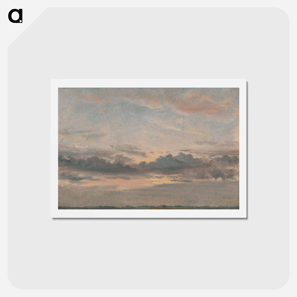 アートポストカード-A Cloud Study, Sunset
 - ジョン コンスタブル Postcard.