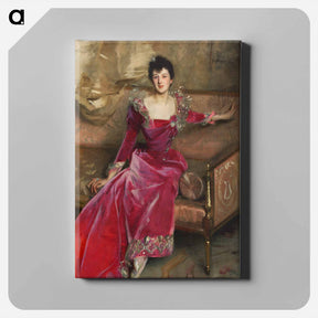アートパネル-Mrs. Hugh Hammersley - ジョン シンガー サージェント Canvas.