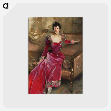 アートポストカード-Mrs. Hugh Hammersley - ジョン シンガー サージェント Postcard.