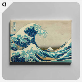 アートパネル-The Great Wave at Kanagawa - 葛飾 北斎 Canvas.
