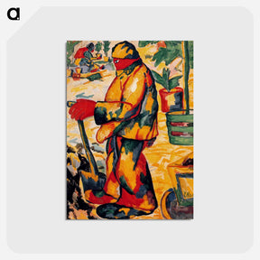 アートポストカード-Gardener - カジミール マレーヴィチ Postcard.