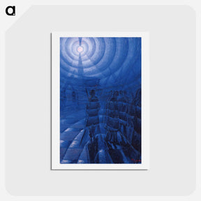 アートポストカード-Solidity of Fog by Luigi Russolo, 1912, oil on canvas, 100 x 65 cm, Peggy Guggenheim Collection, Venice - ルイージ ルッソロ Postcard.