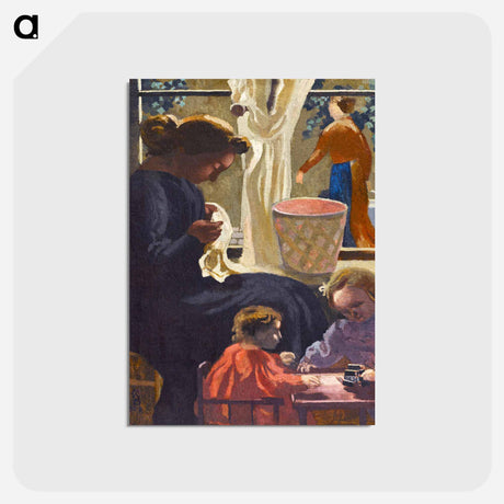 アートポストカード-Privacy or Window Cleaning - モーリス ドニ Postcard.