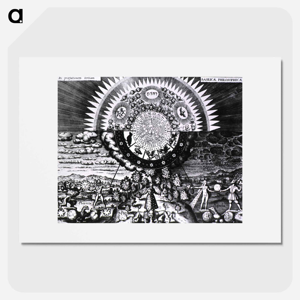 アートポスター-Basilicae Philosophicae: Allegory of Microcosm and Macrocosm
 - 国立医学図書館 Poster.