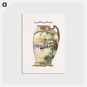 アートポストカード-Design for a Jug
 - ノリタケ工場 Postcard.