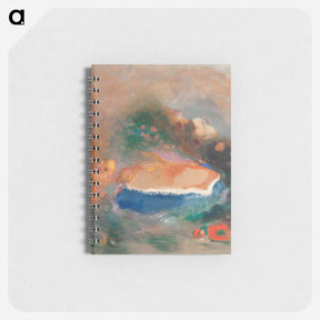 アートメモ帳-Ophelia with a Blue Wimple in the Water - オディロン ルドン Memo.