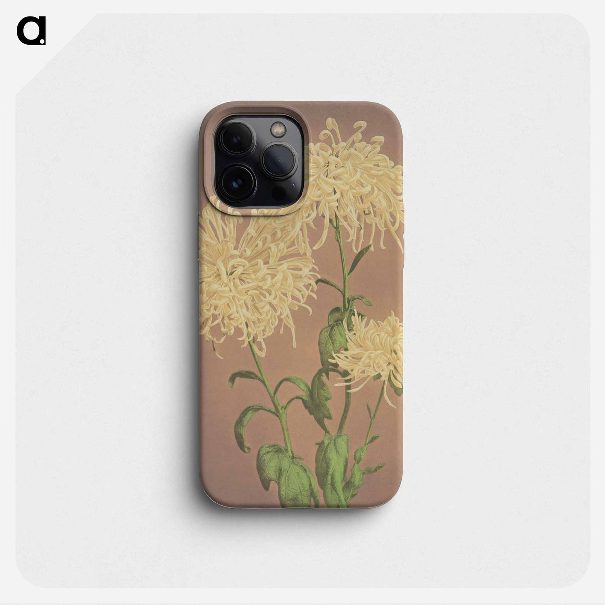 Three Yellow Chrysanthemums - Kazumasa Ogawa Phone Case.