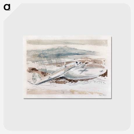 アートポストカード-The Raider on the Moors - ポール ナッシュ Postcard.