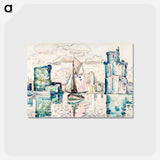 アートポストカード-Entrance to the Harbor of La Rochelle - ポール シニャック Postcard.