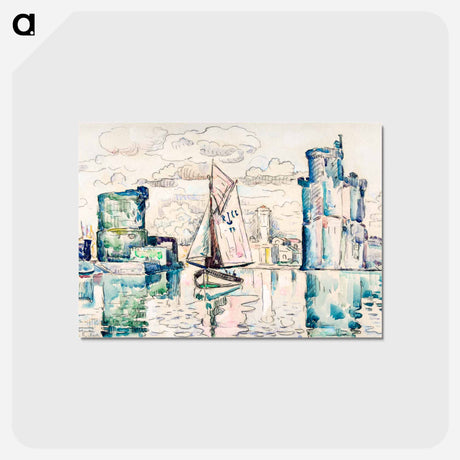 アートポストカード-Entrance to the Harbor of La Rochelle - ポール シニャック Postcard.