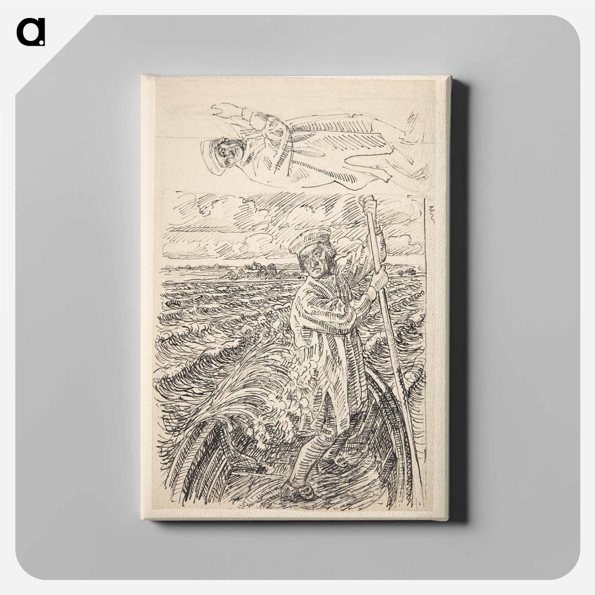 アートパネル-The priest Hans Madsen is moving over to Horneland
 - ピーター ハンセン Canvas.