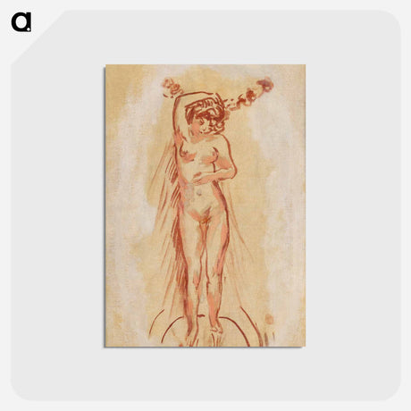 アートポストカード-Frontal Nude
 - ピエール ボナール Postcard.