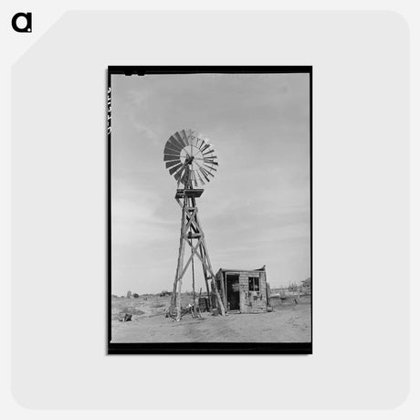 アートポストカード-Bosley Windmill and Milk-House
 - ラッセル リー Postcard.