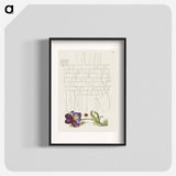 アートポスター-Ladybird and European Wild Pansy
 - 書道のお手本 Poster.
