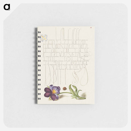 アートメモ帳-Ladybird and European Wild Pansy
 - 書道のお手本 Memo.