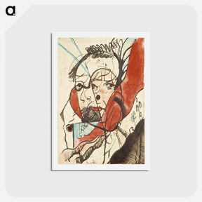 アートポストカード-Portrait of a man - テオ ファン ドゥースブルフ Postcard.