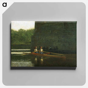 アートパネル-The Oarsmen ( The Schreiber Brothers) - トーマス エイキンズ Canvas.