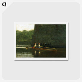 アートポストカード-The Oarsmen ( The Schreiber Brothers) - トーマス エイキンズ Postcard.