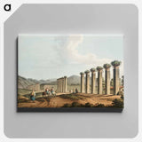 Aqueduct near Ephesus - View of the Ottoman Empire Canvas.